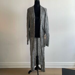 Anthropologie grey sweater duster